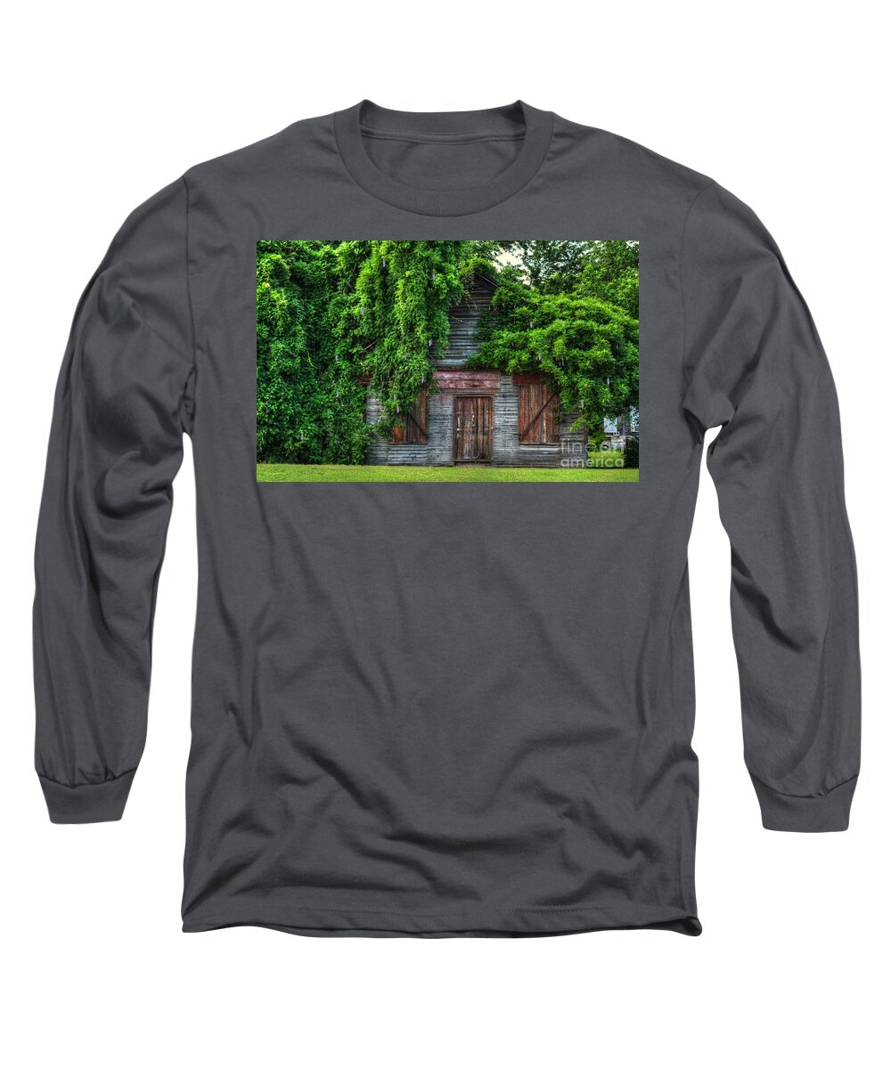 Scenic Long Sleeve T-Shirt featuring the photograph Abandoned by Kathy Baccari