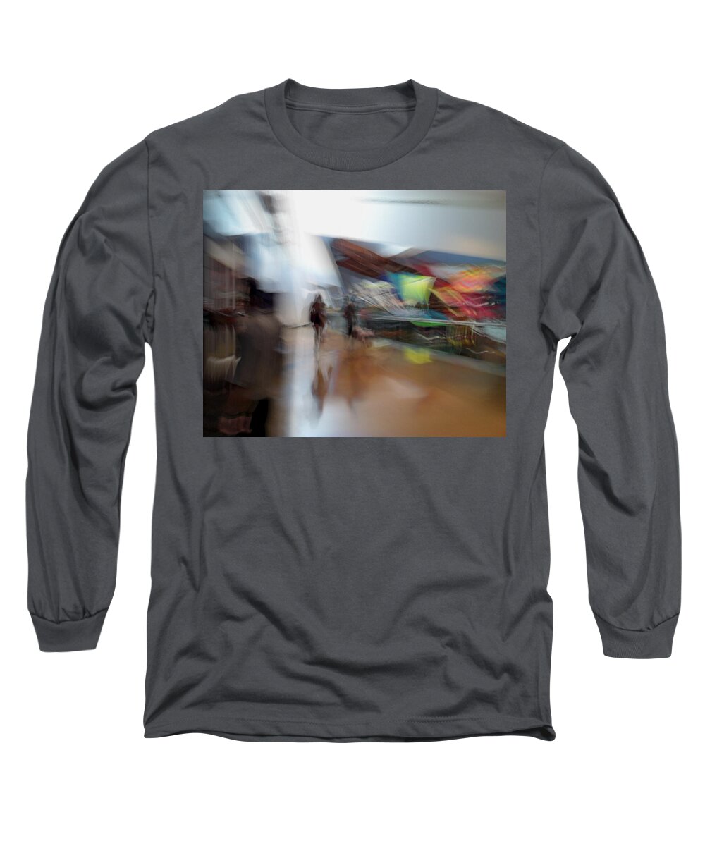Impressionist Long Sleeve T-Shirt featuring the photograph Angularity by Alex Lapidus