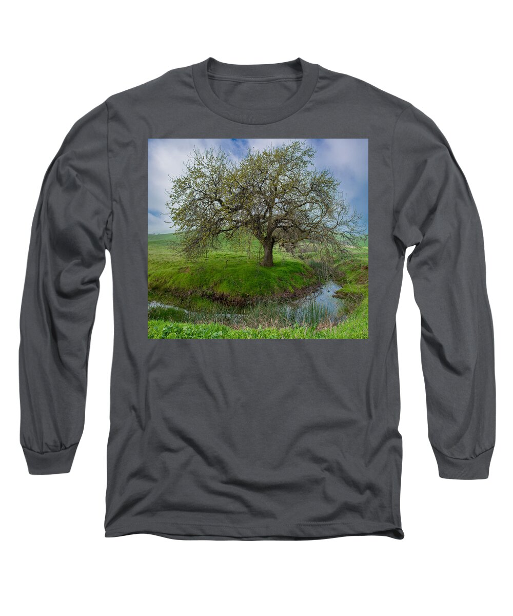 Panorama Long Sleeve T-Shirt featuring the photograph At the Edge by Robin Mayoff