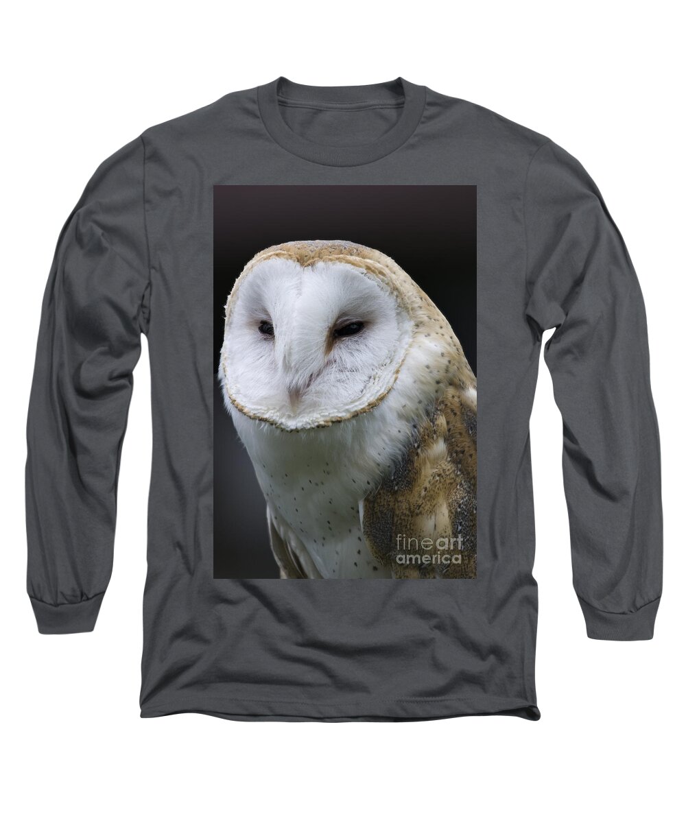 Barn Owl Long Sleeve T-Shirt featuring the photograph Barn Owl No.1 by John Greco