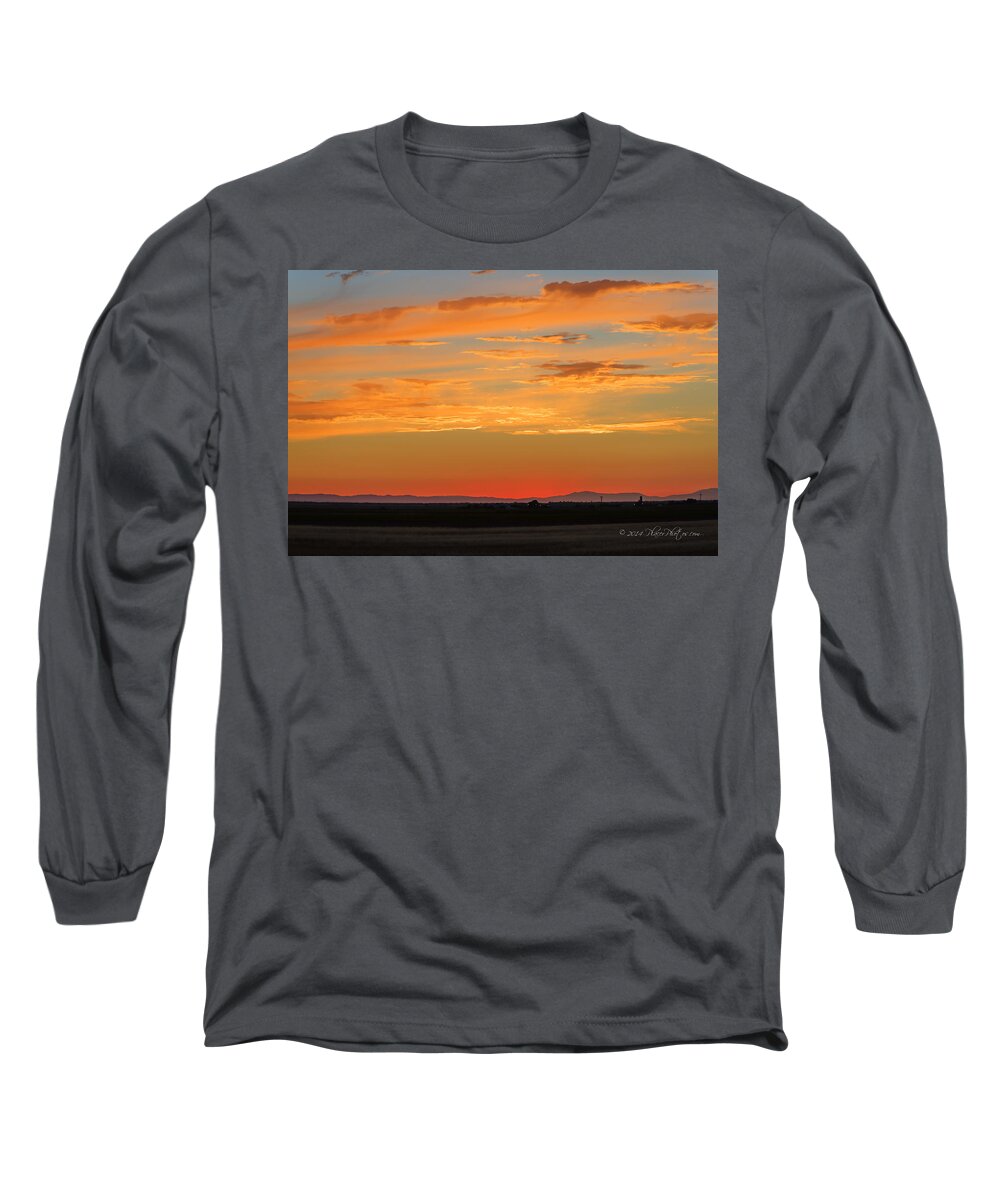 California Long Sleeve T-Shirt featuring the photograph Beautiful Sunset by Jim Thompson