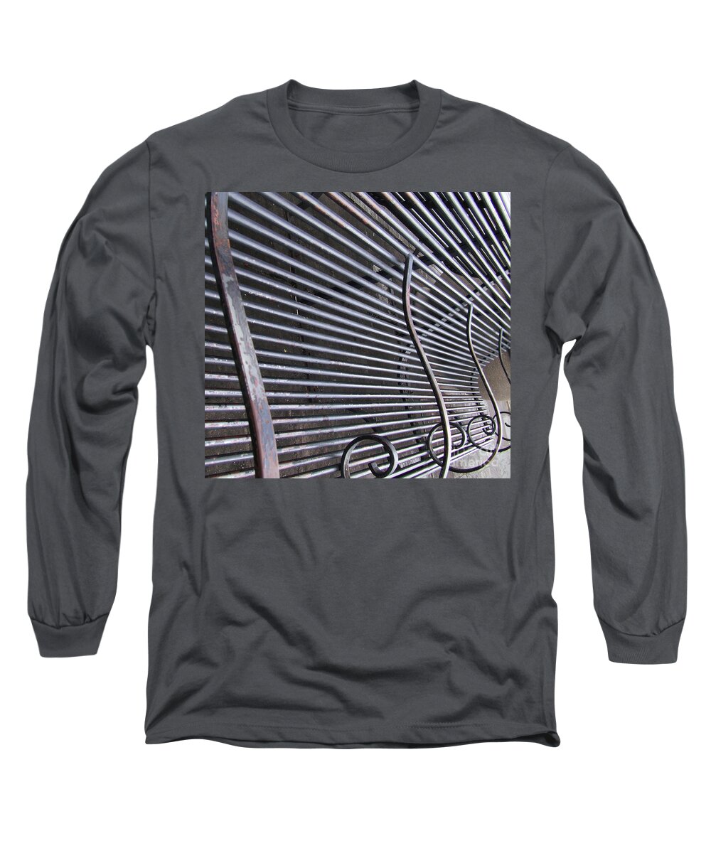 Bench Long Sleeve T-Shirt featuring the photograph Bench by Andrea Anderegg