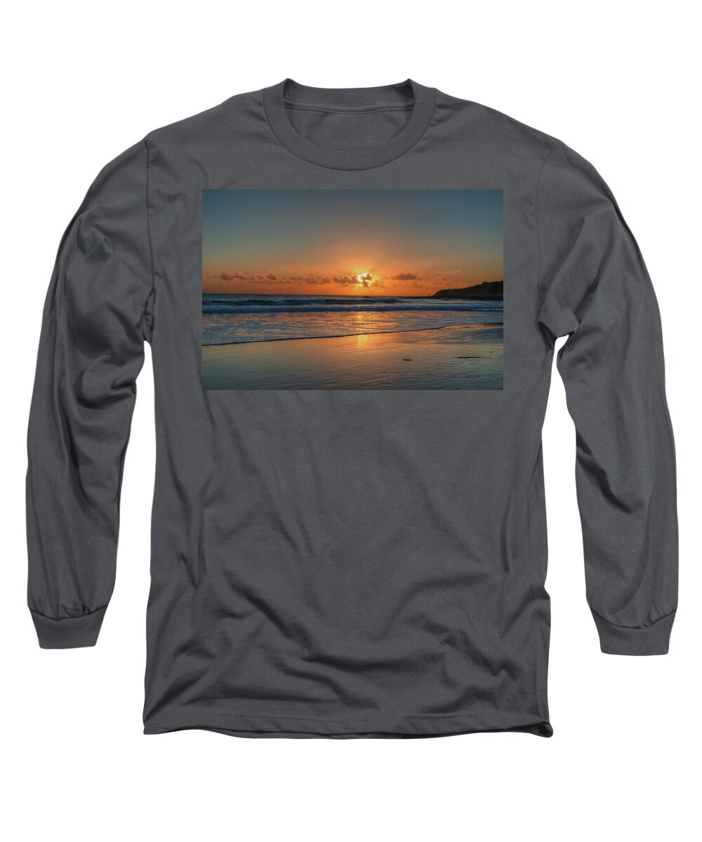 Surf Long Sleeve T-Shirt featuring the photograph Beyond the surf by Patricia Dennis