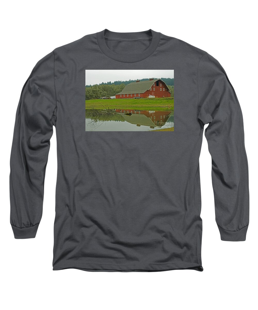 Agriculture Long Sleeve T-Shirt featuring the photograph BIG Red by Nick Boren