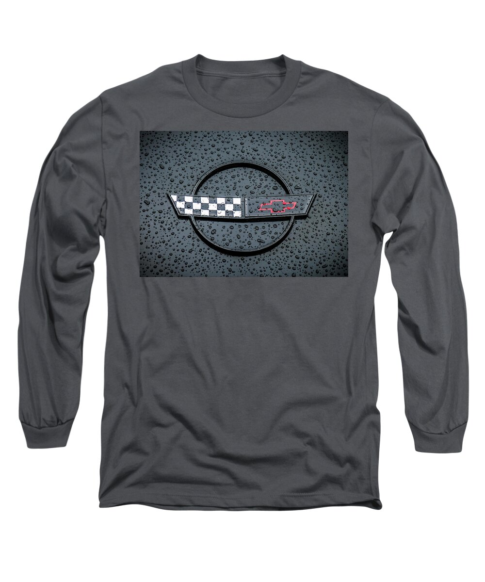 Chevrolet Long Sleeve T-Shirt featuring the digital art Black Flag by Douglas Pittman
