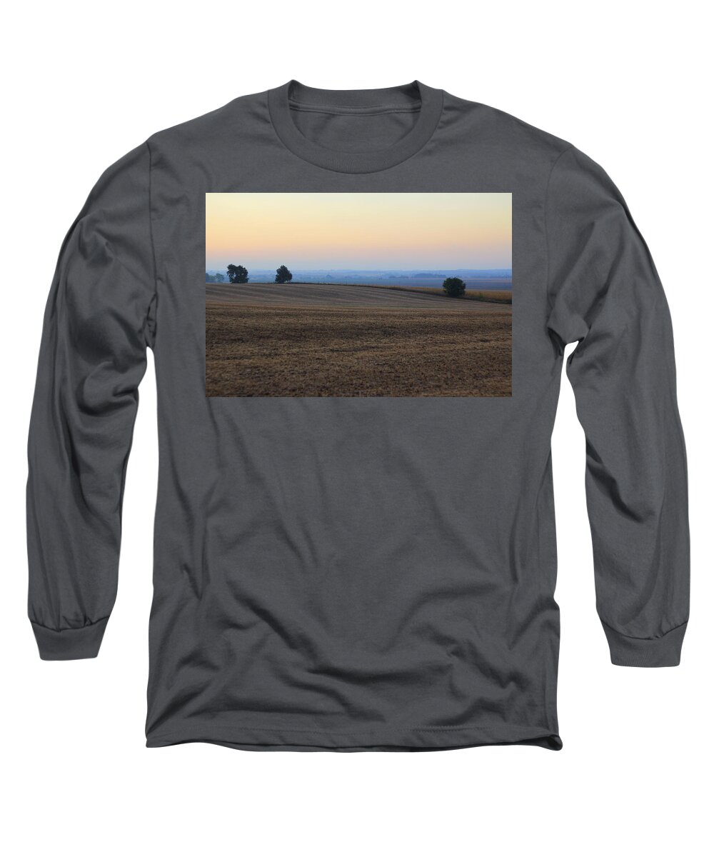 Country Long Sleeve T-Shirt featuring the photograph Blue Dawn by Viviana Nadowski