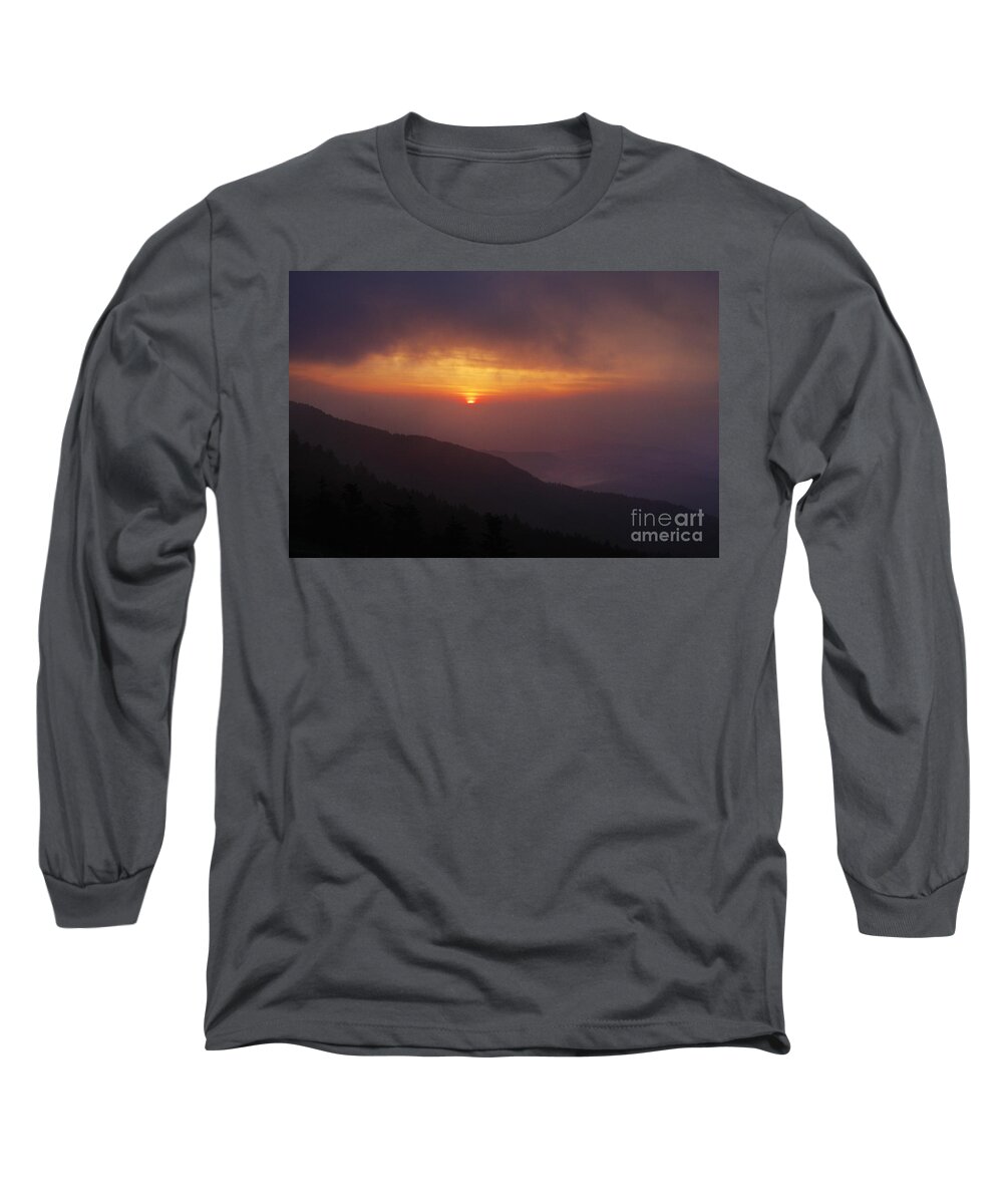 Sunset Long Sleeve T-Shirt featuring the photograph Blue Ridge Sunset 4 by Jonathan Welch