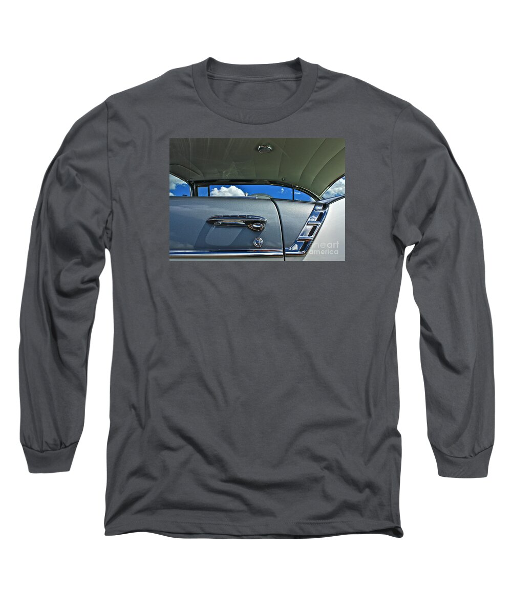1956 Chevy Belair Long Sleeve T-Shirt featuring the photograph 1956 Chevy Bel Air by Linda Bianic