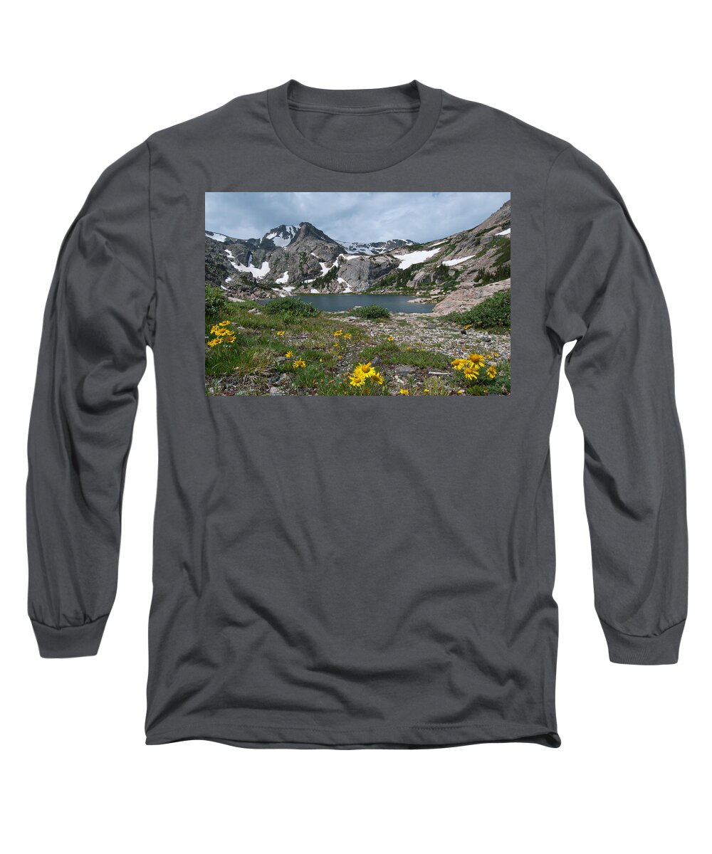 Photograph Long Sleeve T-Shirt featuring the photograph Bluebird Lake - Colorado by Cascade Colors