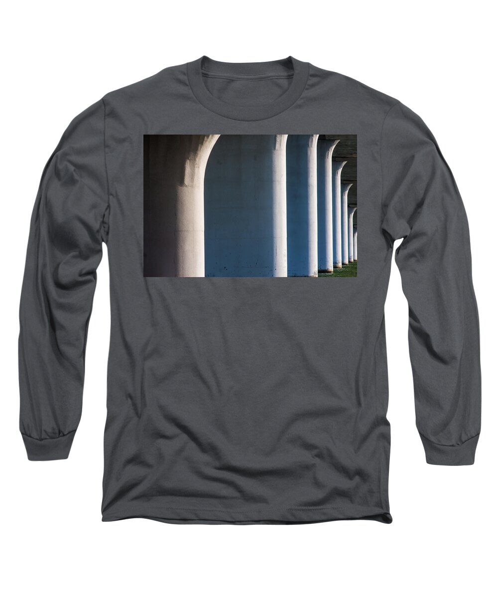 Bird Key Park Long Sleeve T-Shirt featuring the photograph Bridge Patterns 1 by Richard Goldman
