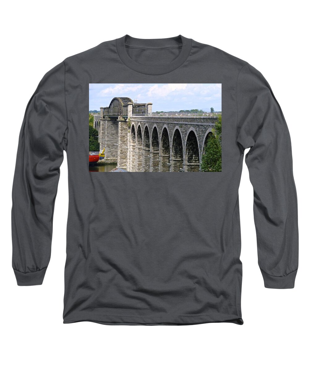 Viaduct Long Sleeve T-Shirt featuring the photograph Bridging the Boyne by Norma Brock