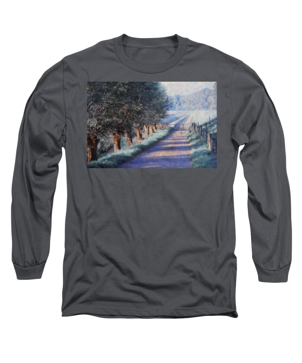 Dream Long Sleeve T-Shirt featuring the photograph By Road of Your Dream. Monet Style by Jenny Rainbow