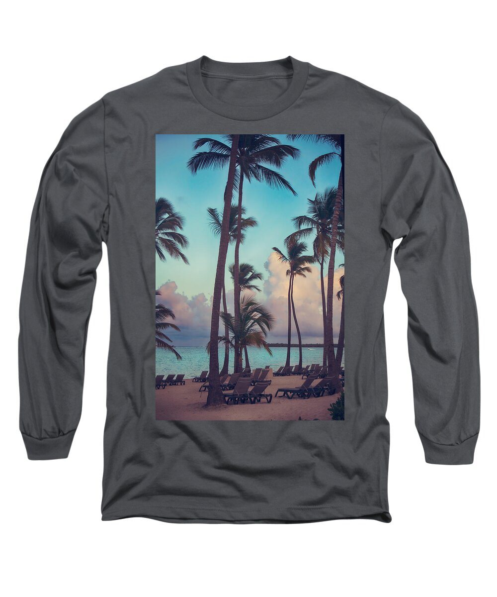 Punta Cana Long Sleeve T-Shirt featuring the photograph Caribbean Dreams by Laurie Search