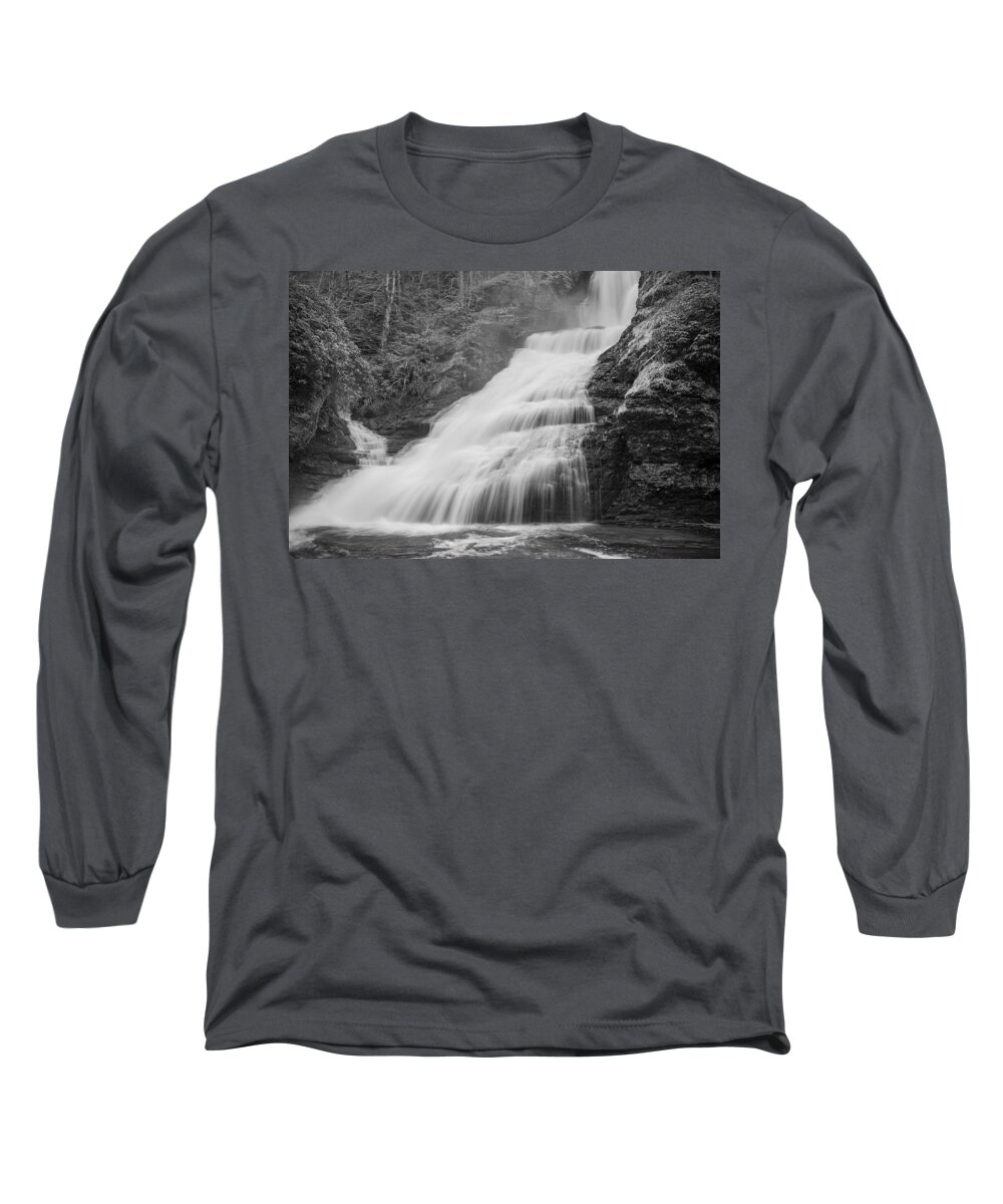 Pennsylvania Long Sleeve T-Shirt featuring the photograph Cascades by Kristopher Schoenleber