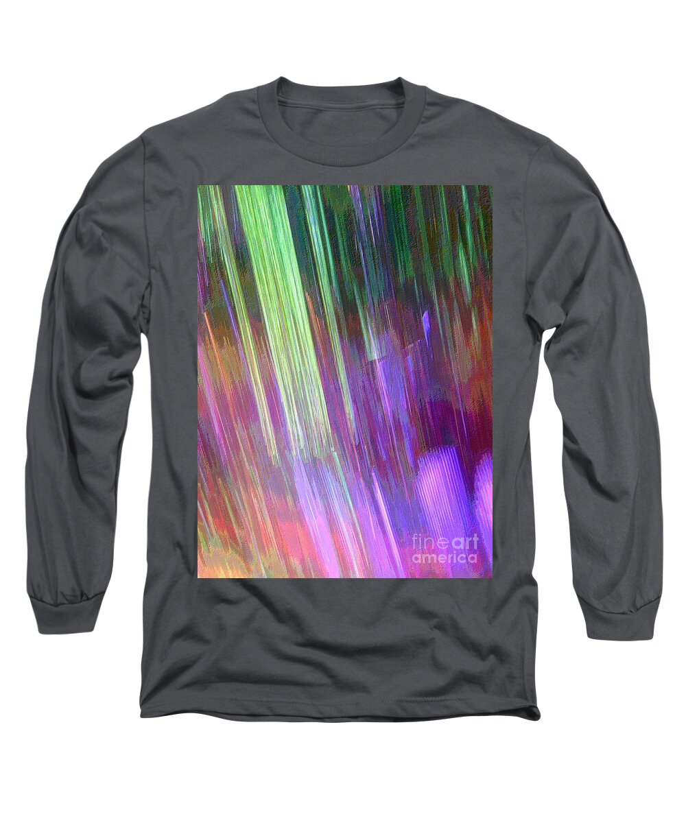 Celeritas Long Sleeve T-Shirt featuring the mixed media Celeritas 4 by Leigh Eldred