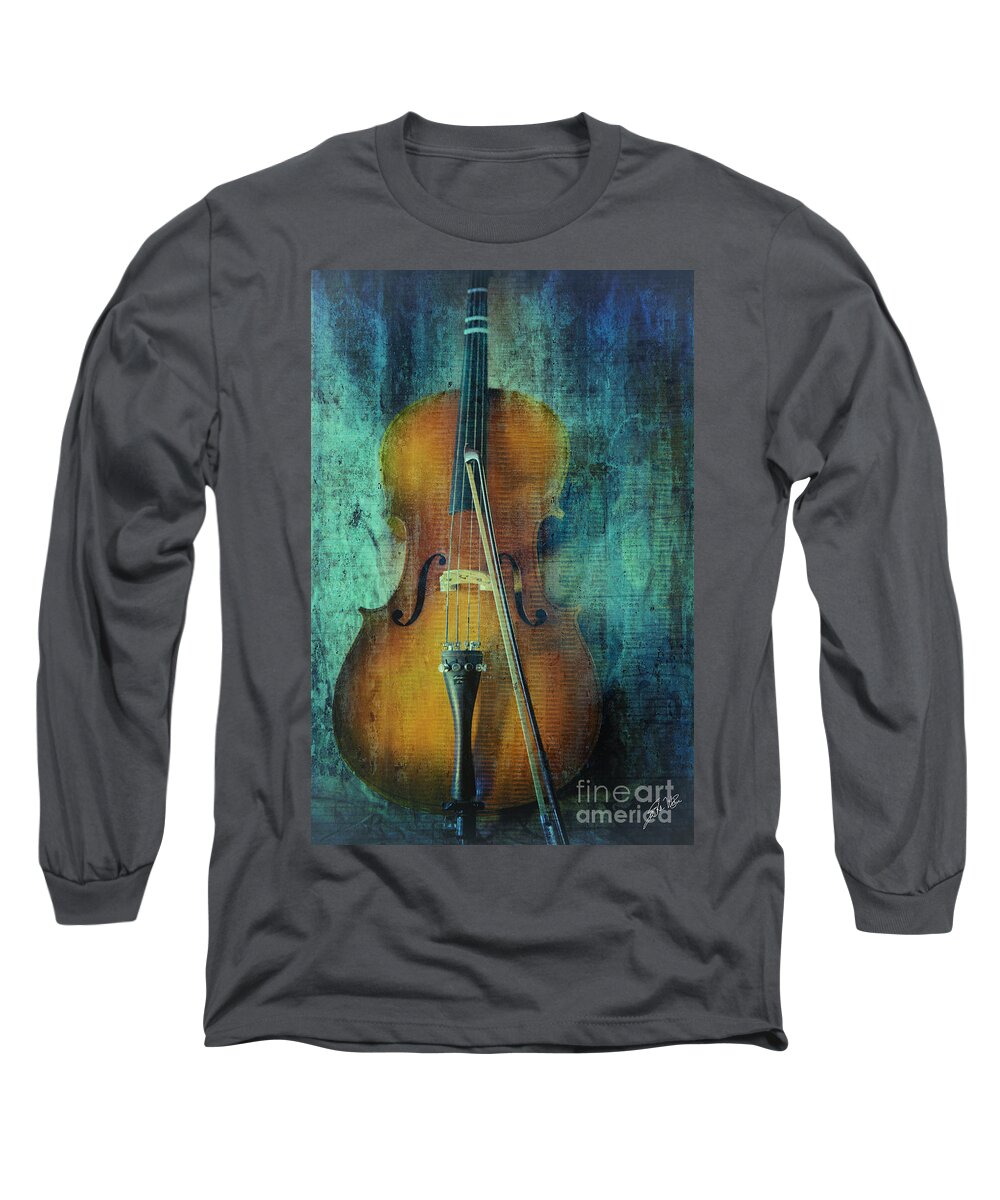 Cello Long Sleeve T-Shirt featuring the photograph Cello by Erika Weber