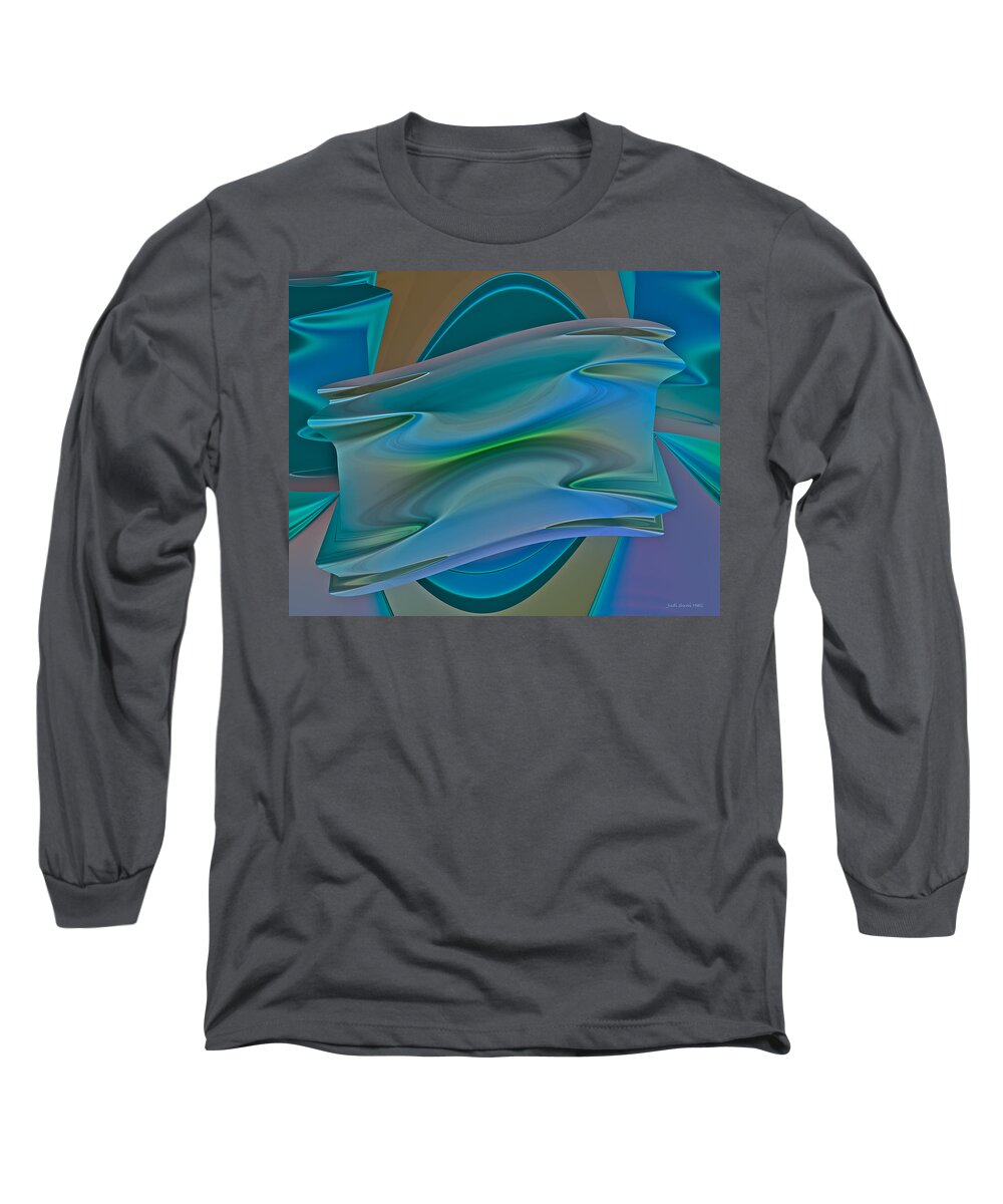 Abstract Long Sleeve T-Shirt featuring the digital art Changing Expectations by Judi Suni Hall