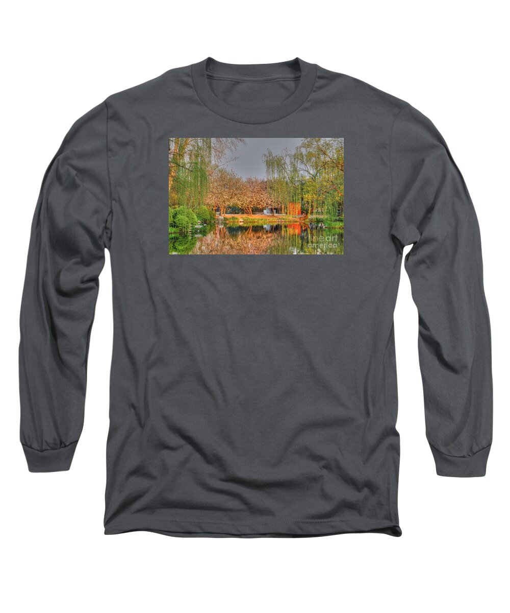 Asia Long Sleeve T-Shirt featuring the photograph Chineese Garden by Bill Hamilton