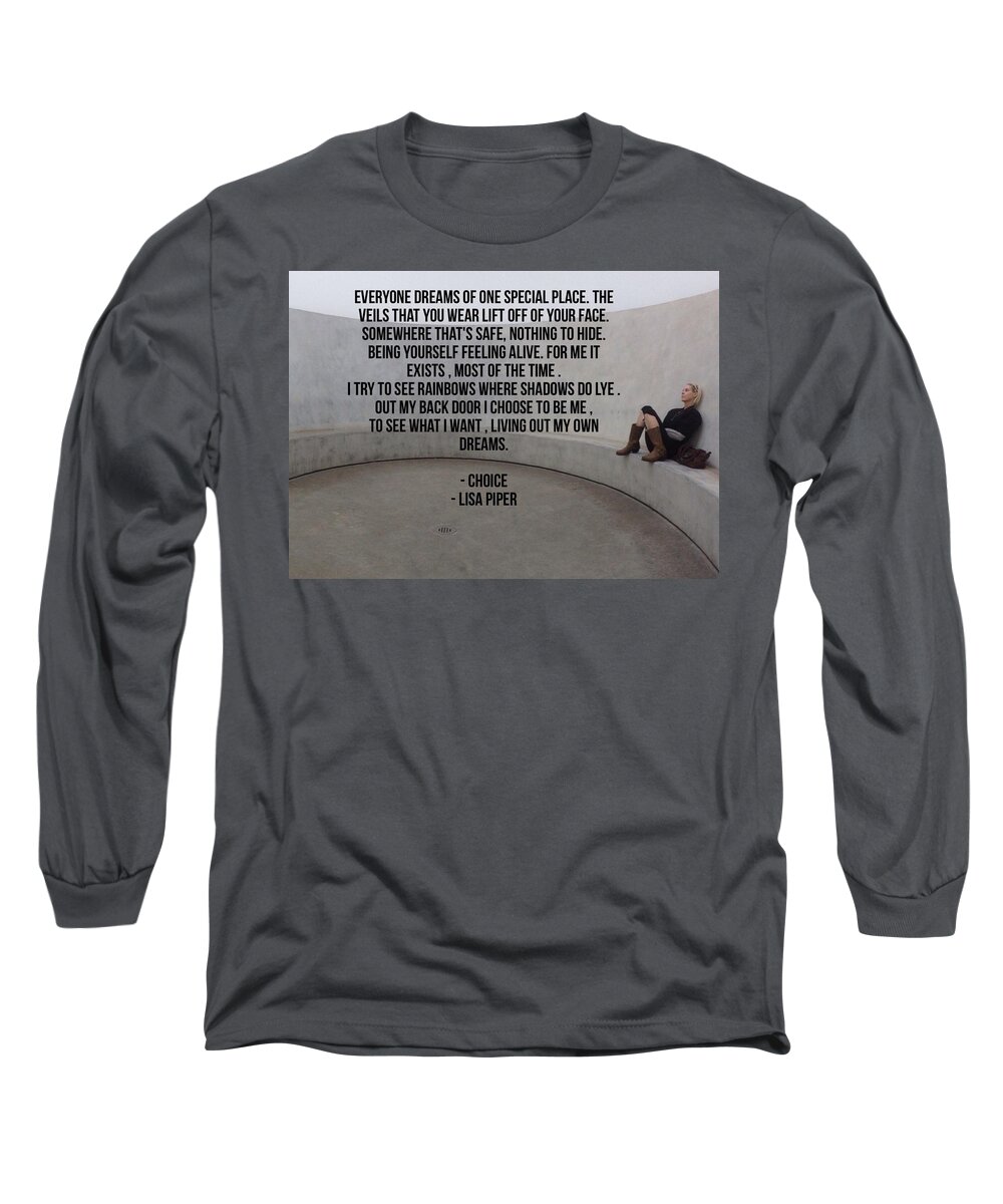  #nonobjective Long Sleeve T-Shirt featuring the photograph Choice by Lisa Piper