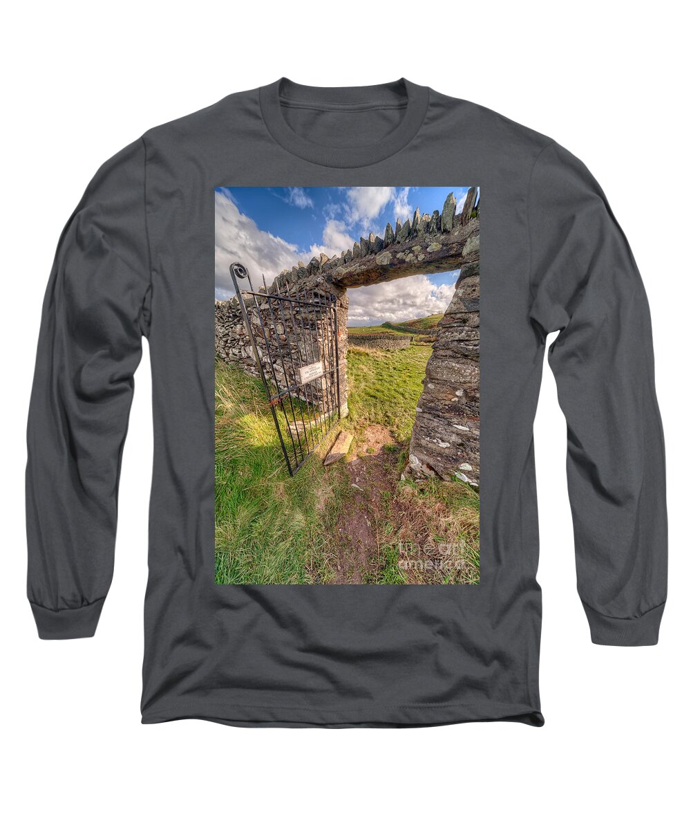 Architecture Long Sleeve T-Shirt featuring the photograph Church Gate by Adrian Evans
