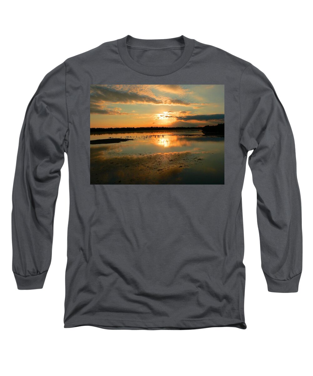 Sunset Long Sleeve T-Shirt featuring the photograph Colorful Light by Rosalie Scanlon