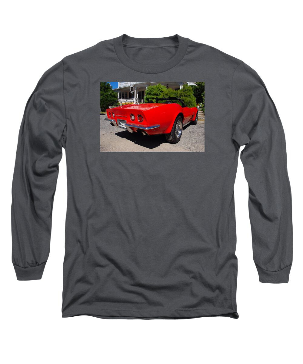 Automobiles Long Sleeve T-Shirt featuring the photograph Corvette Stingray 1970 by John Schneider