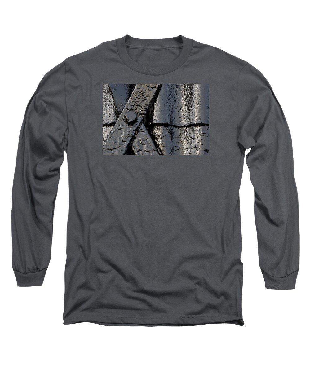 Black Long Sleeve T-Shirt featuring the photograph Cross Over by Wendy Wilton