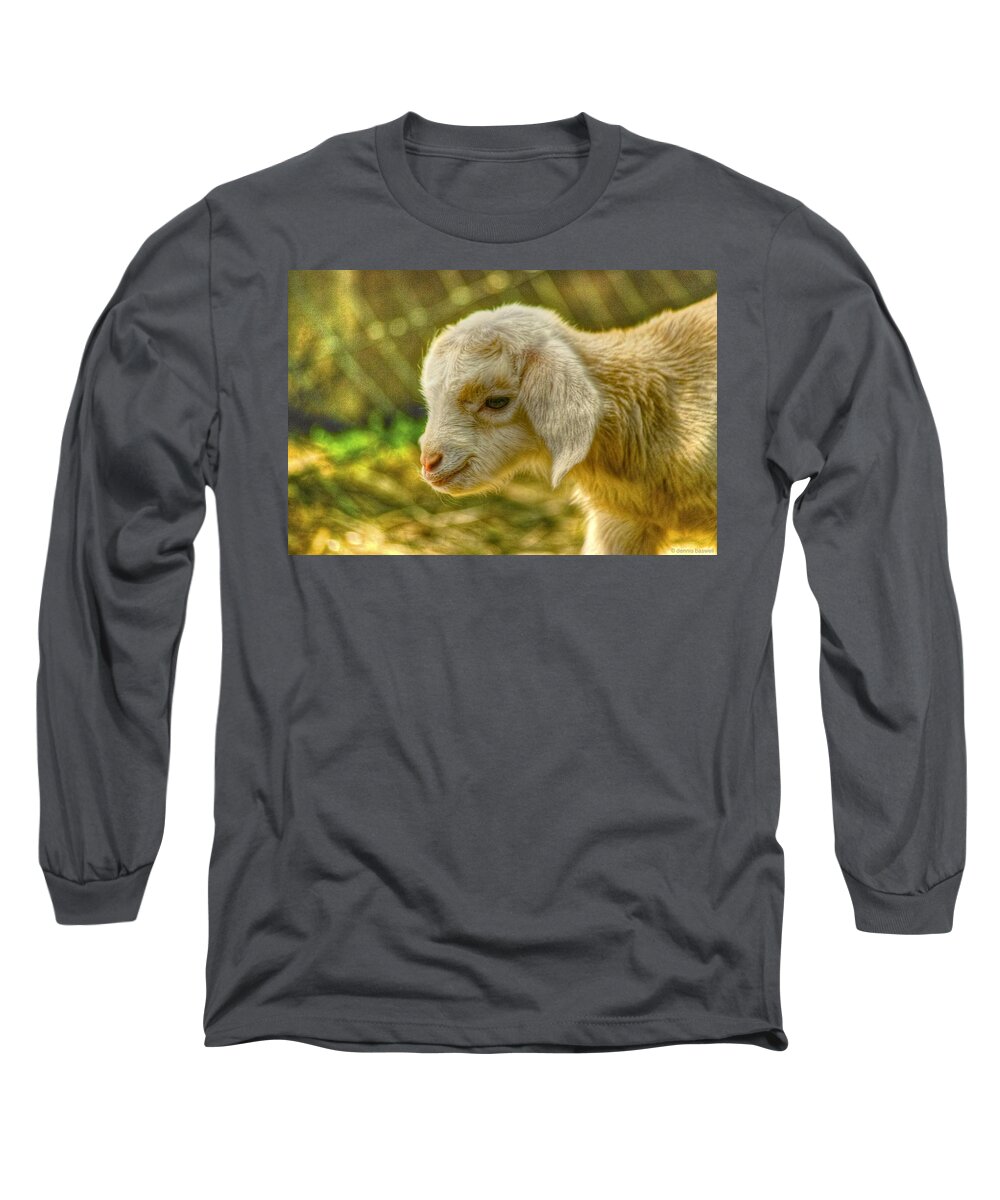  Goat Long Sleeve T-Shirt featuring the photograph Cuddly by Dennis Baswell