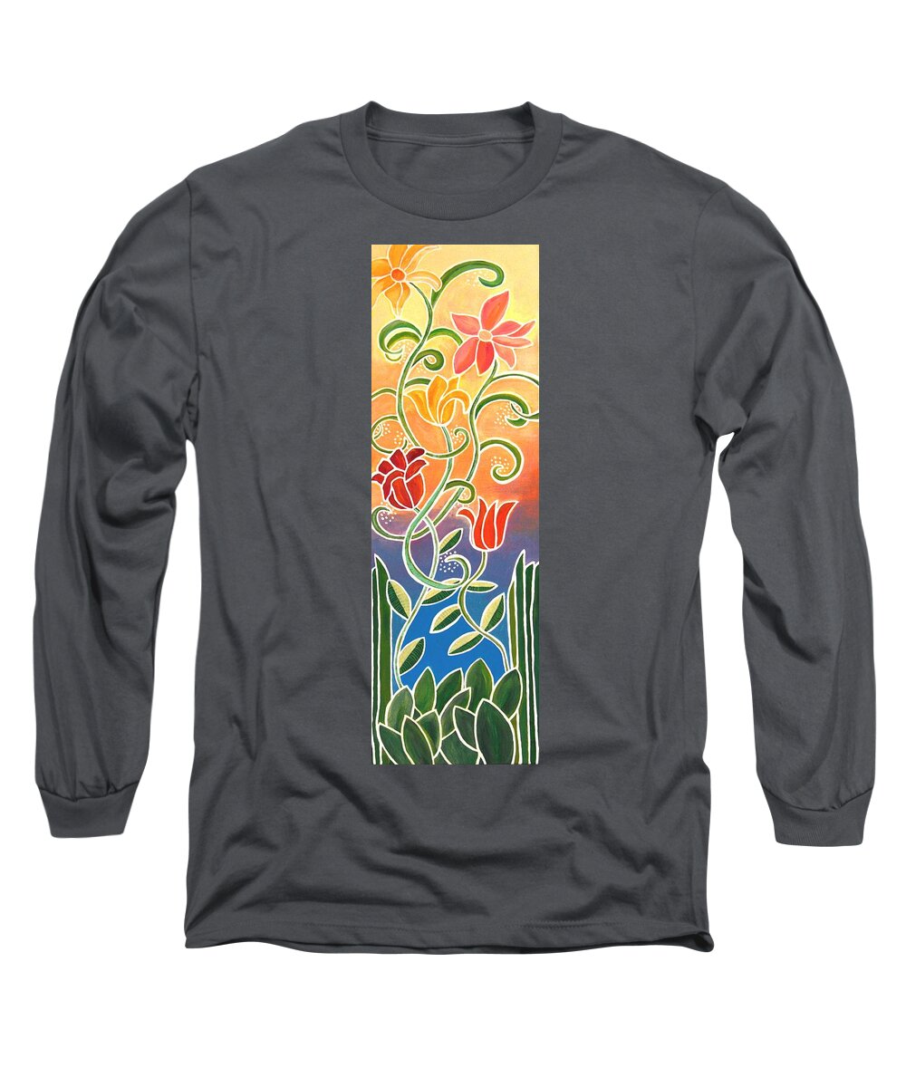 Dance Long Sleeve T-Shirt featuring the painting Dance with Me by Linda Bailey