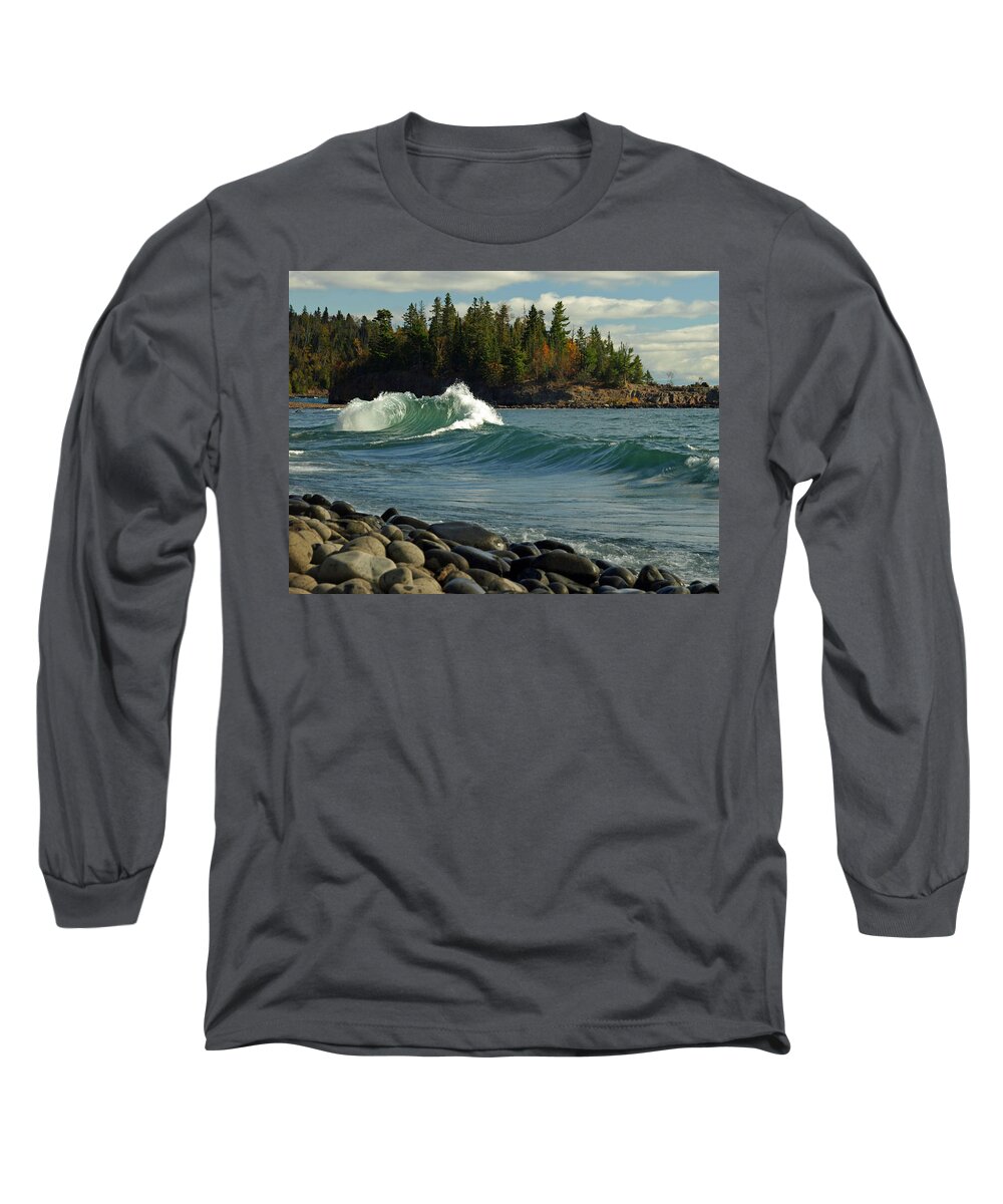 Peterson Nature Photography Long Sleeve T-Shirt featuring the photograph Dancing Waves by James Peterson