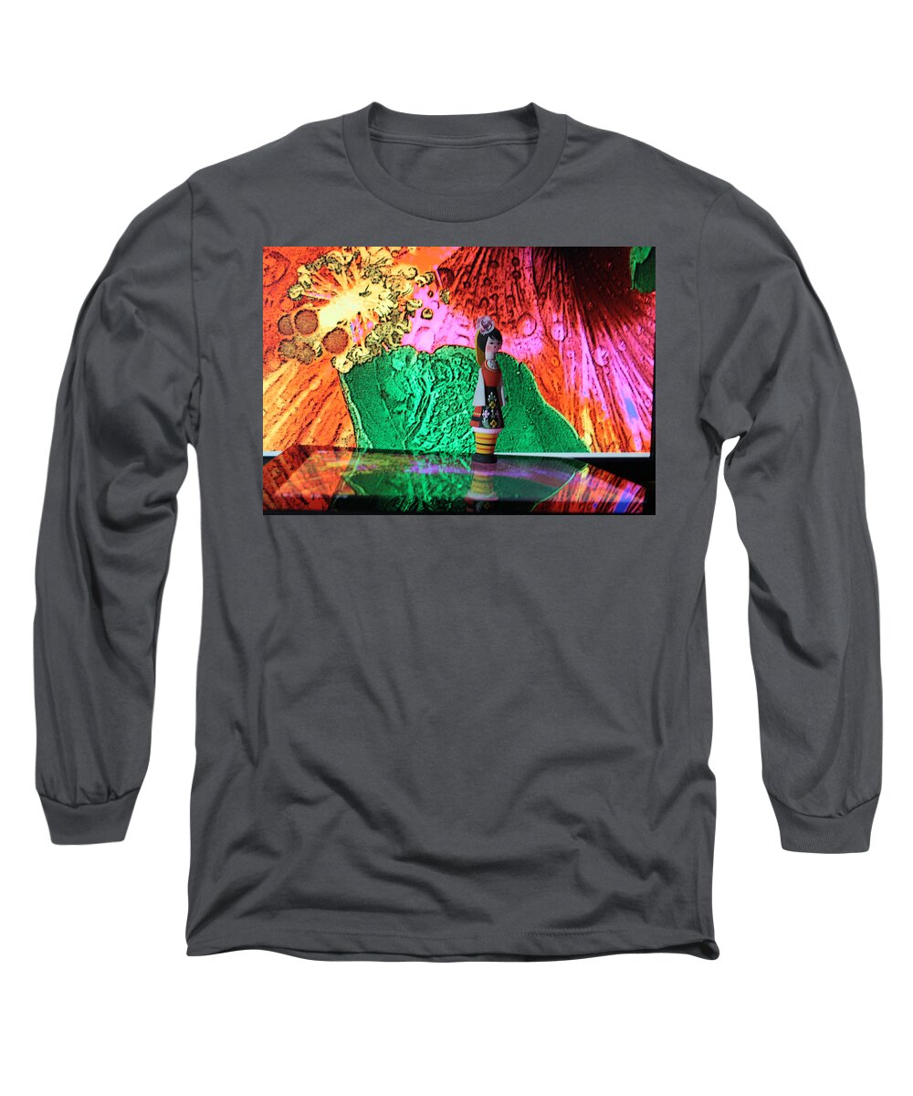 Abstract Long Sleeve T-Shirt featuring the photograph Dream Walking by Dart Humeston