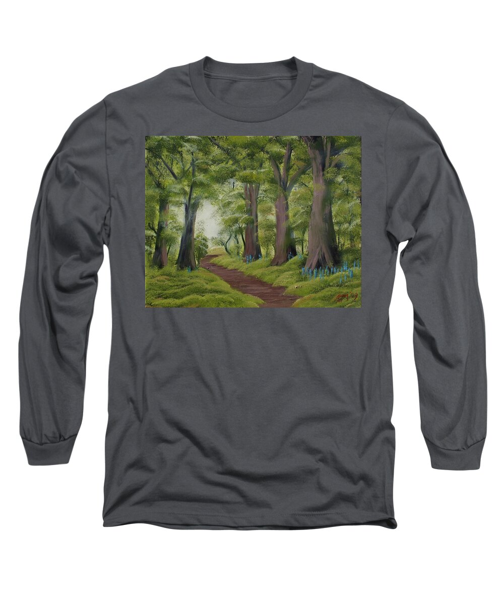 Painting Long Sleeve T-Shirt featuring the painting Duff House Walk by Charles and Melisa Morrison
