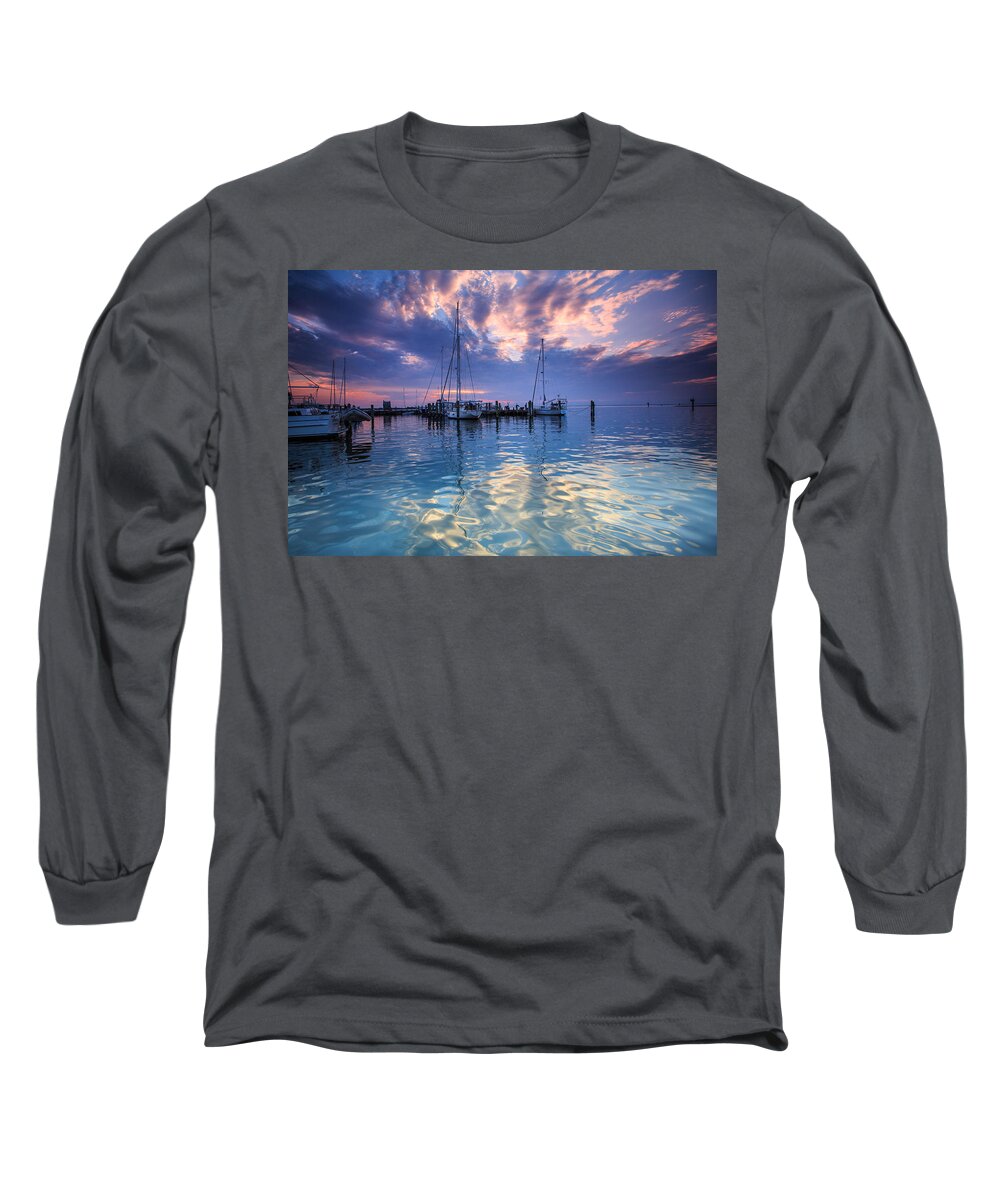 Annapolis Long Sleeve T-Shirt featuring the photograph Eastport Sunrise by Jennifer Casey