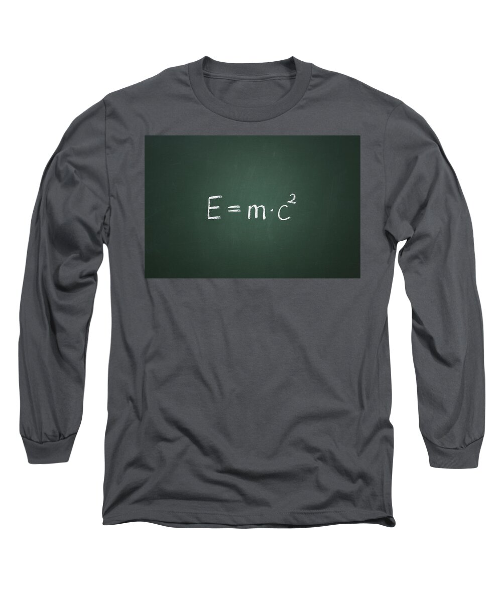 E=mc2 Long Sleeve T-Shirt featuring the photograph Einsteins Formula by Chevy Fleet