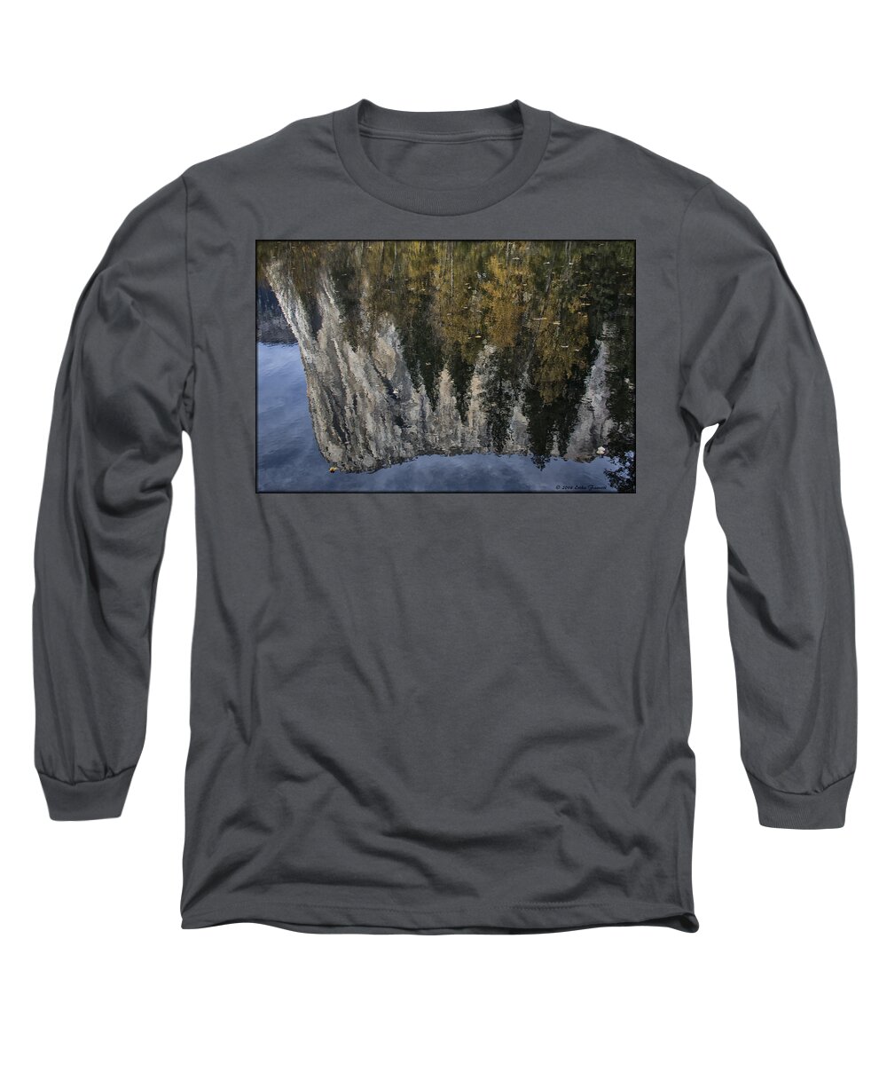 Yosemite Long Sleeve T-Shirt featuring the photograph El Capitan Reflection by Erika Fawcett