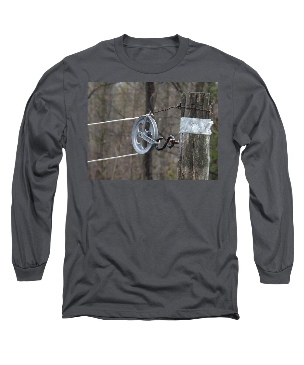 Dryer Long Sleeve T-Shirt featuring the photograph First Automatic Dryer by Brenda Brown
