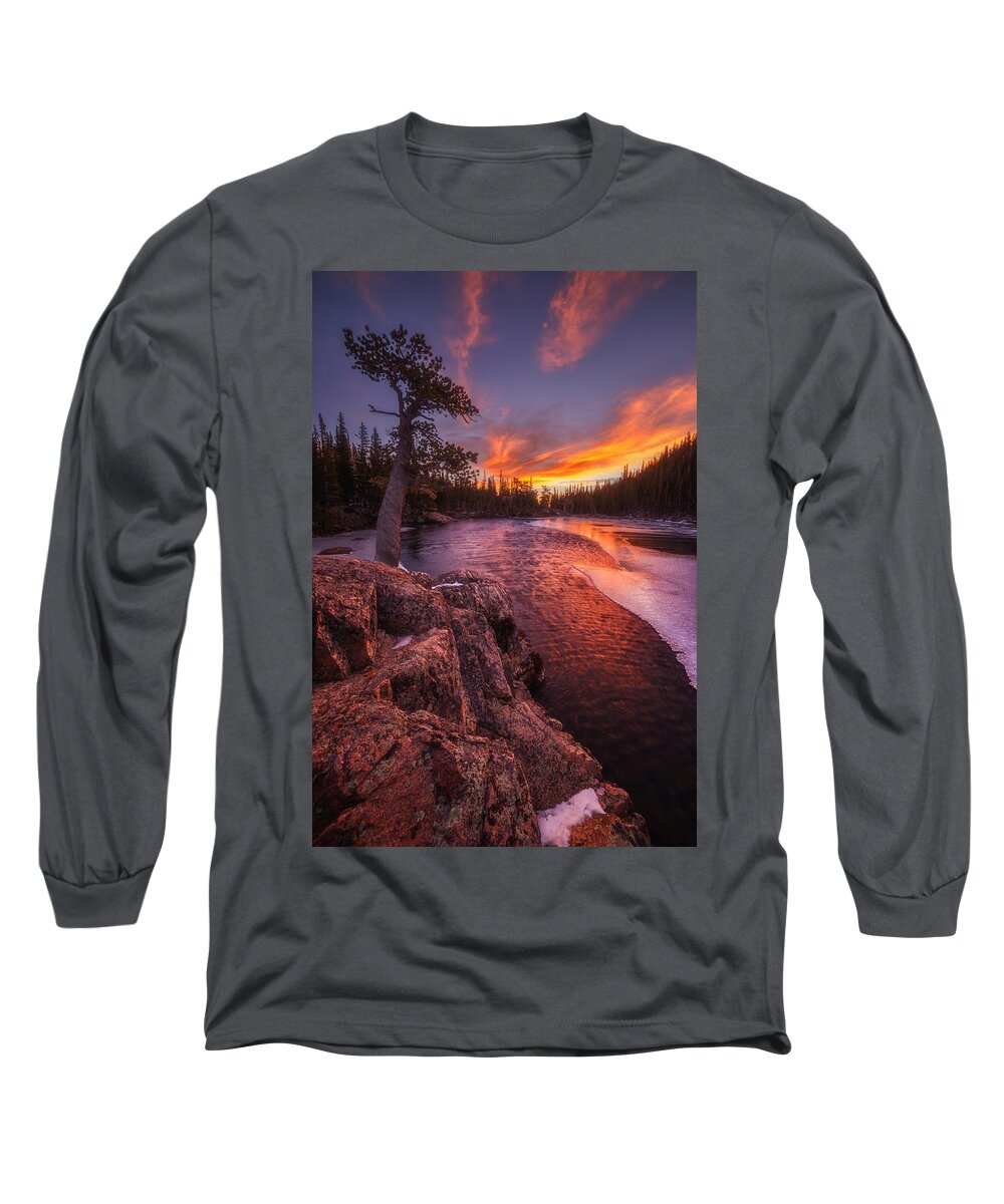 Sunrise Long Sleeve T-Shirt featuring the photograph First Light by Darren White