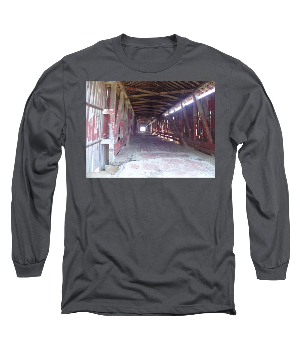 Landscape Long Sleeve T-Shirt featuring the photograph Forgotten Tunnel by Fortunate Findings Shirley Dickerson