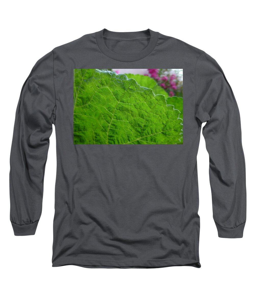 Leaf Long Sleeve T-Shirt featuring the photograph Fringe by Claudia Goodell