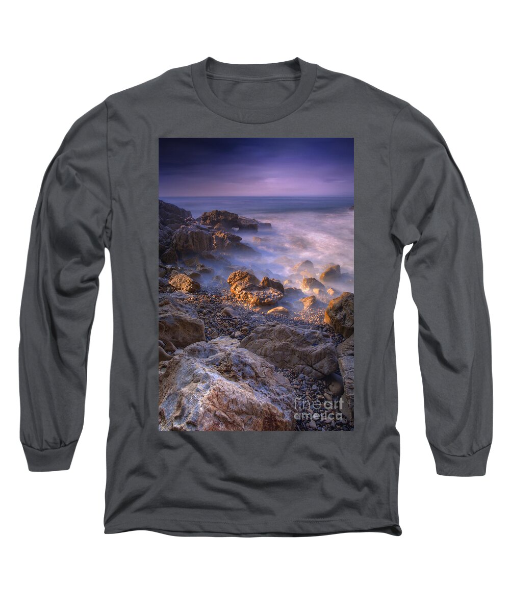 Newport Beach Long Sleeve T-Shirt featuring the photograph Frothy Coast by Marco Crupi