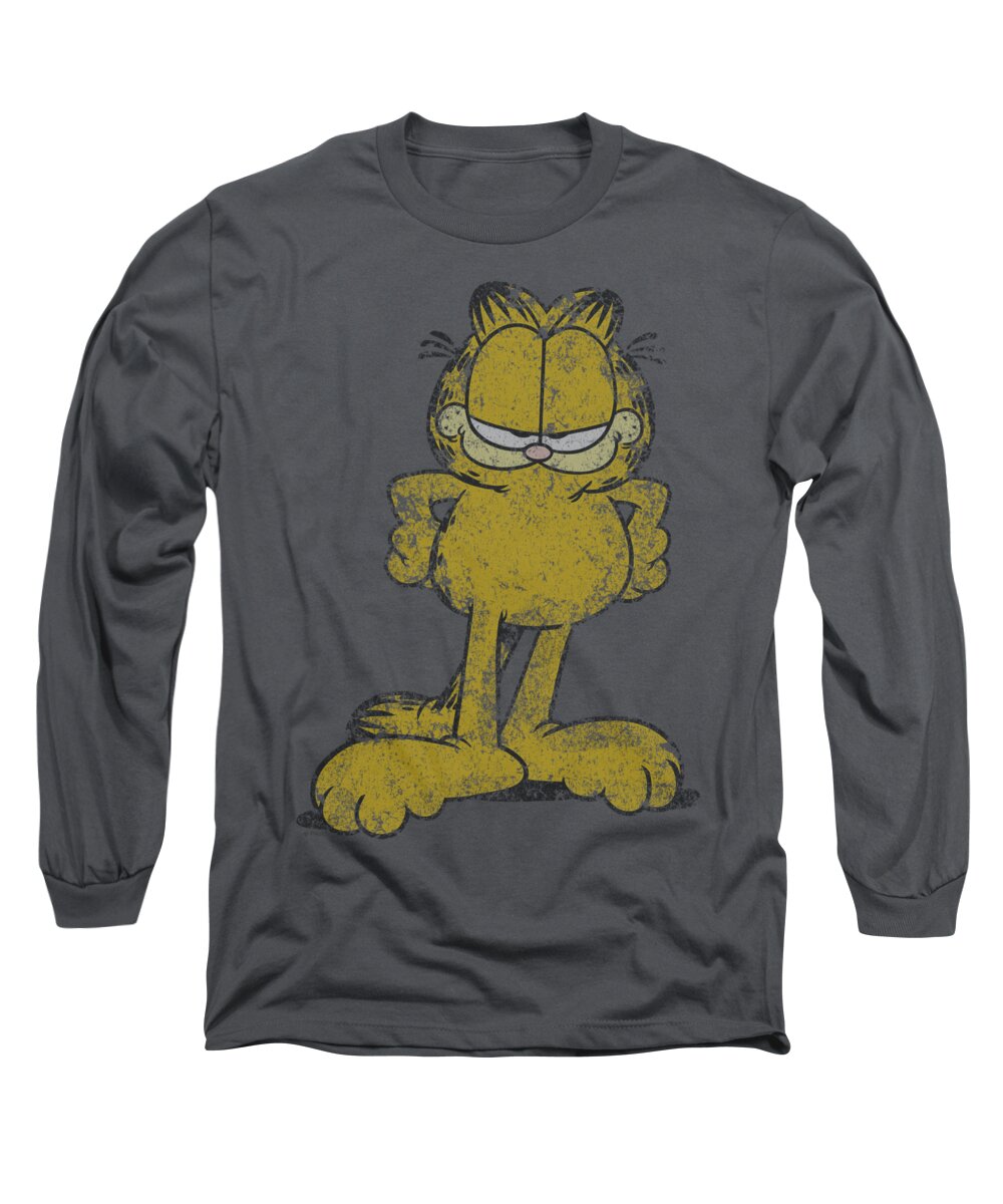 Garfield - Big Ol' Cat Long Sleeve T-Shirt by Brand A - Fine Art 