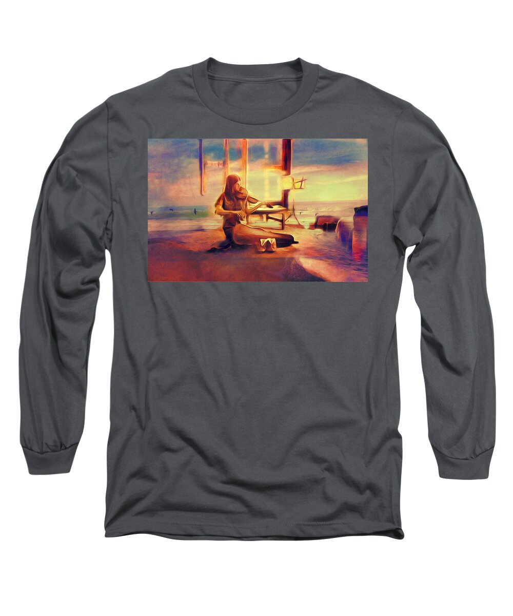 Violin Long Sleeve T-Shirt featuring the photograph Gypsy by Suzy Norris