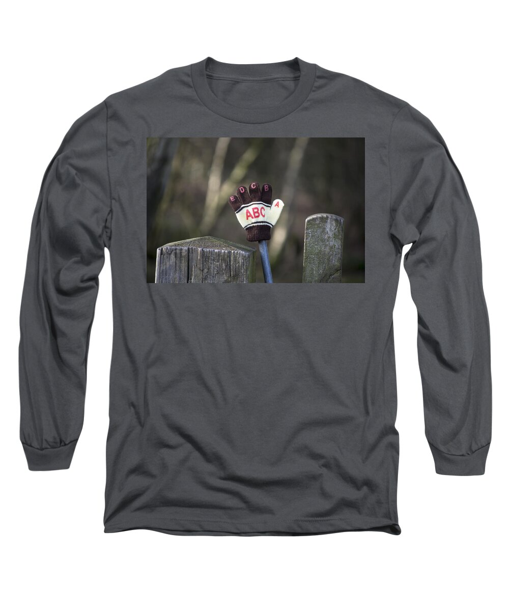 Glove Long Sleeve T-Shirt featuring the photograph Handy by Spikey Mouse Photography