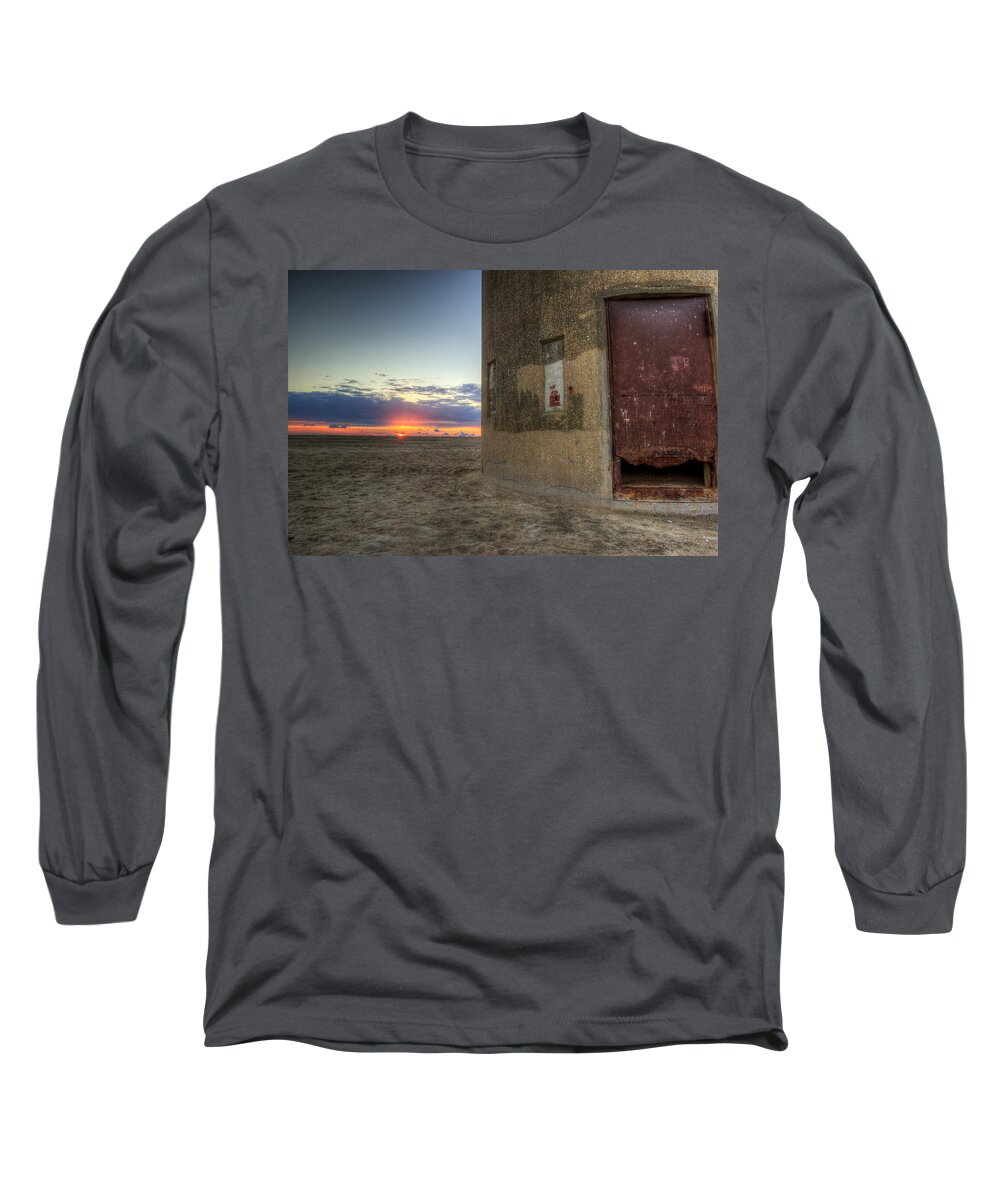 Lookout Towers Long Sleeve T-Shirt featuring the photograph Henlopen Tower Sunrise by David Dufresne