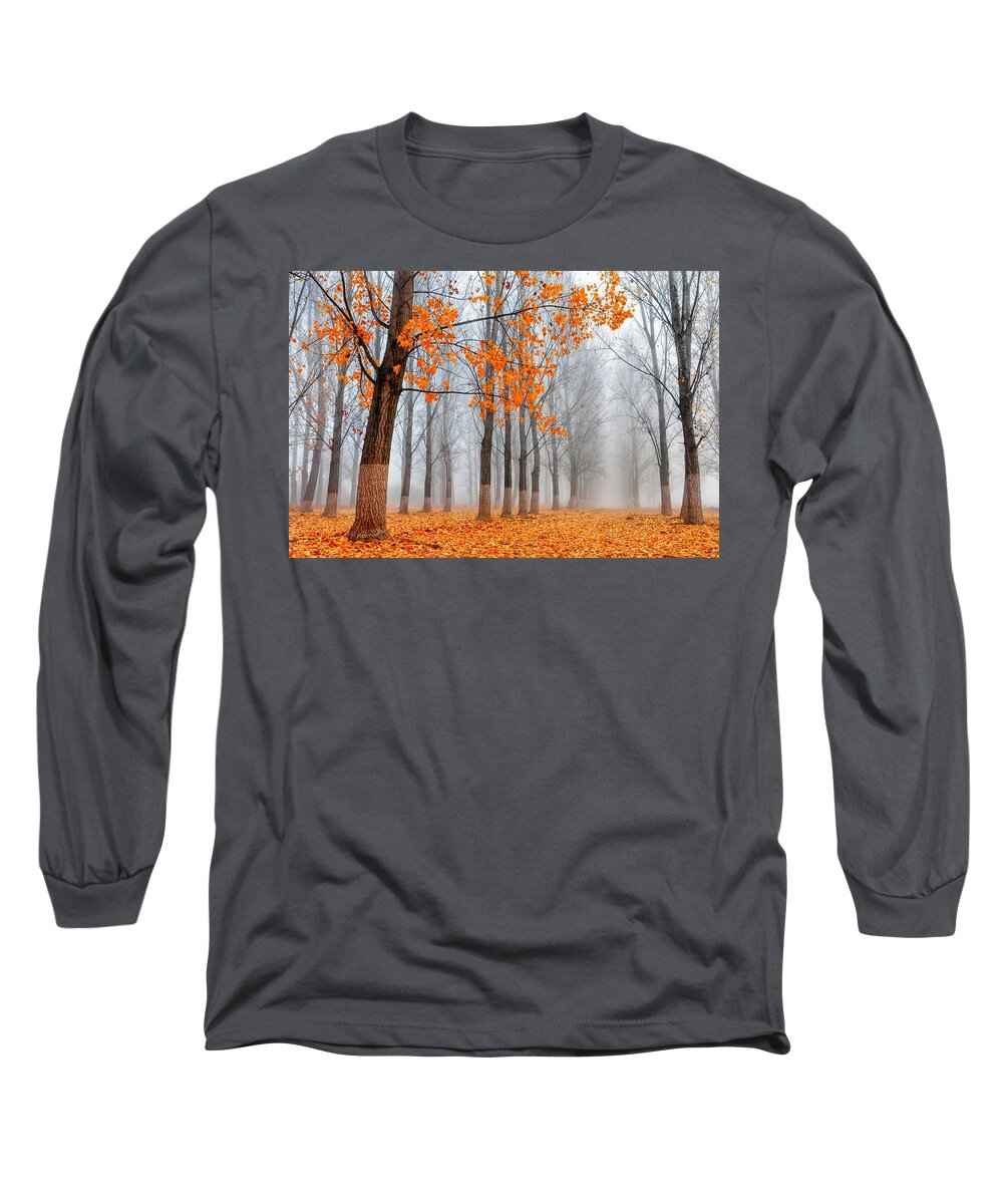 Bulgaria Long Sleeve T-Shirt featuring the photograph Heralds Of Autumn by Evgeni Dinev