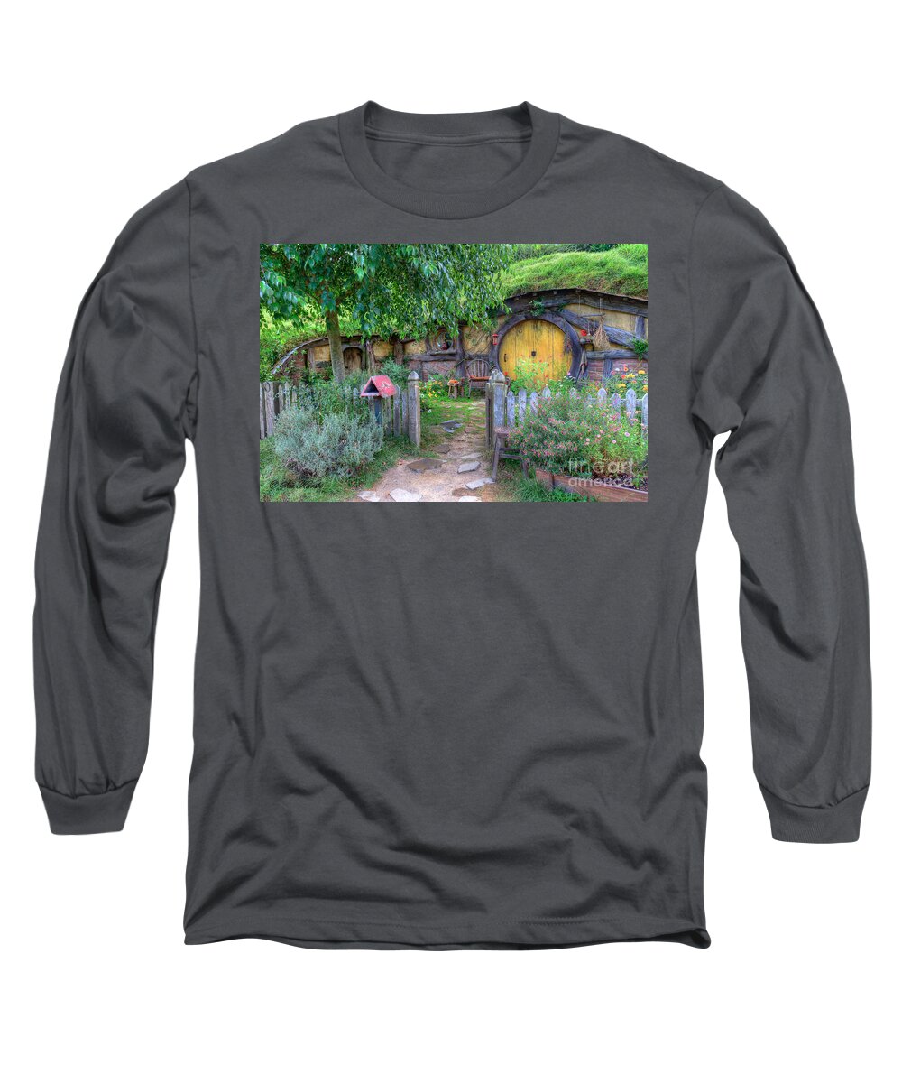 Alexander's Farm Long Sleeve T-Shirt featuring the photograph Hobbit Hole 2 by Sue Karski