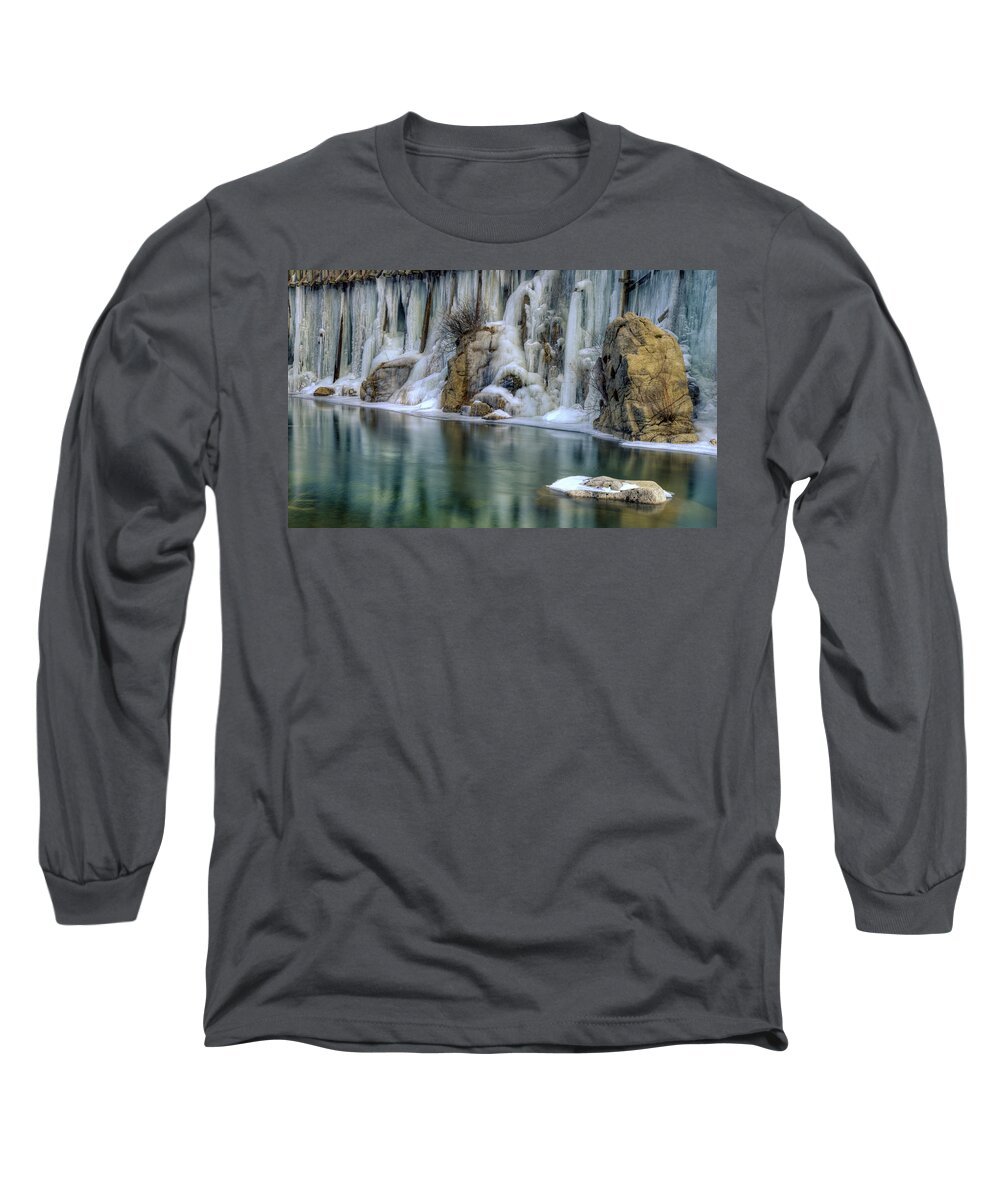 Ice Long Sleeve T-Shirt featuring the photograph Icicles 3 by Dianne Phelps