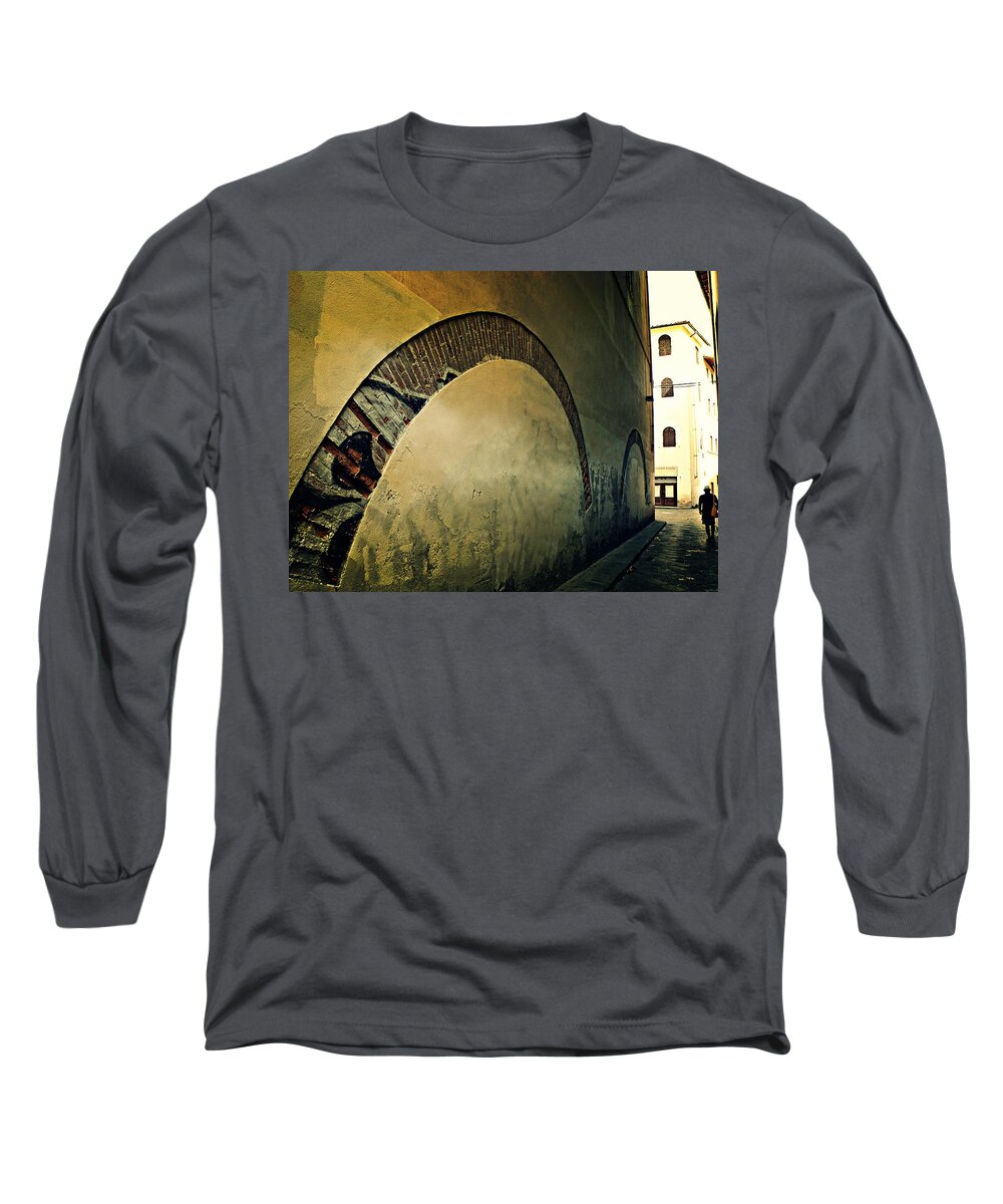Il Muro Long Sleeve T-Shirt featuring the photograph Il Muro by Micki Findlay