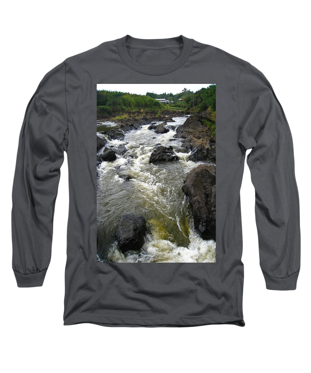 Water Long Sleeve T-Shirt featuring the photograph In The Flow by Christie Kowalski