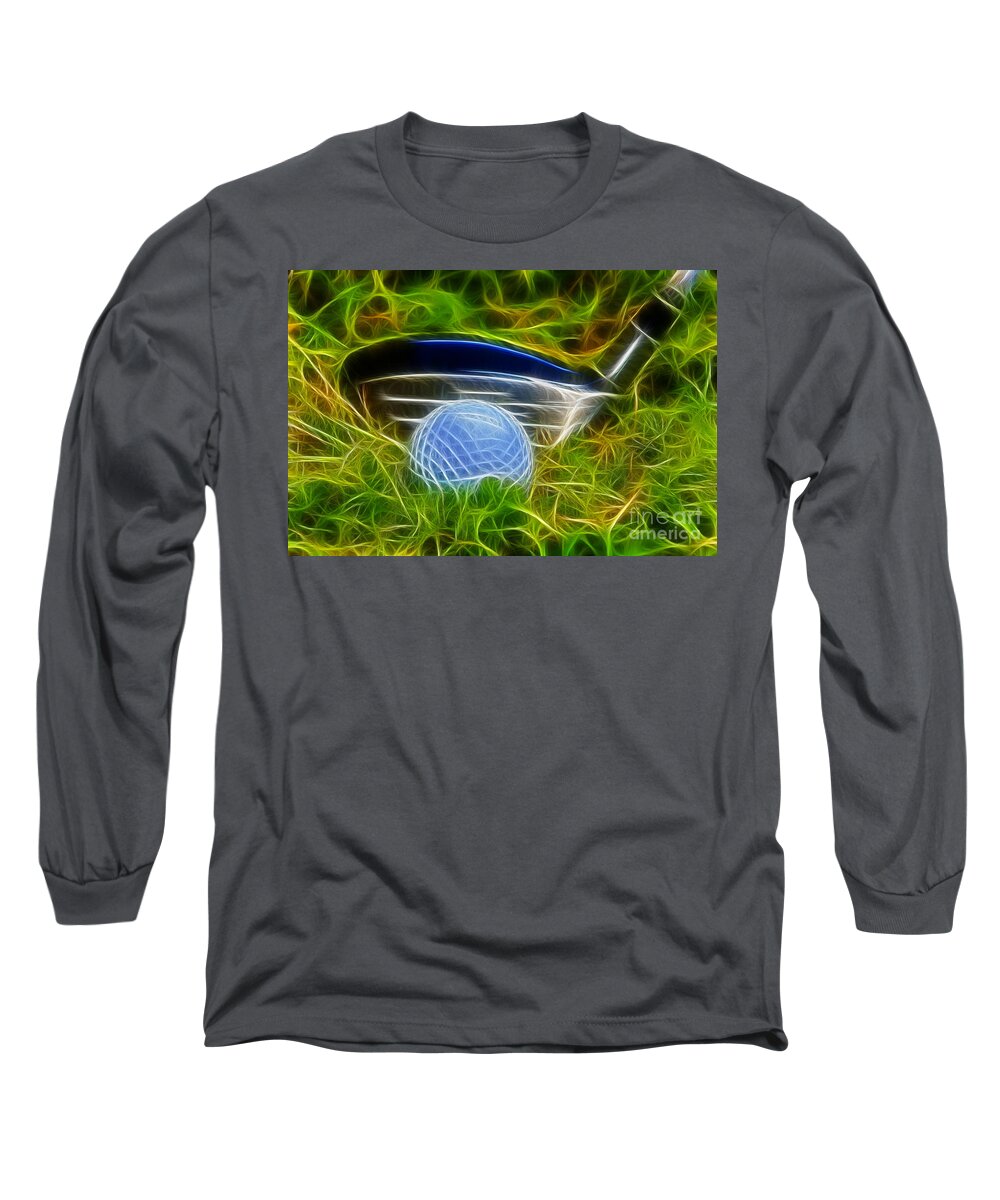 Golf Canvas Long Sleeve T-Shirt featuring the photograph In the rough by Chris Thaxter